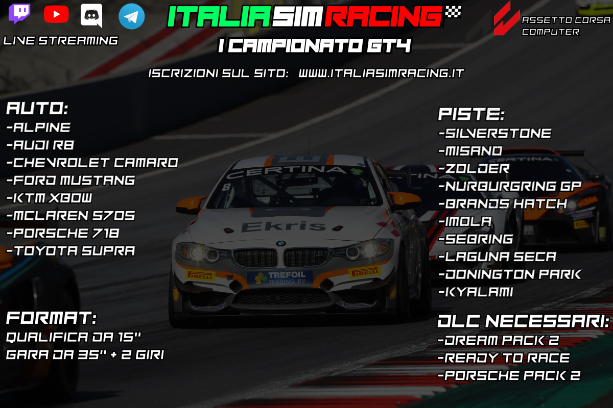 Locandina I Campionato GT4